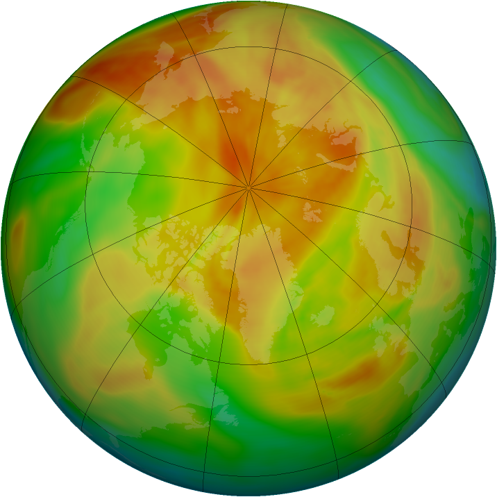 Arctic ozone map for 26 April 2005